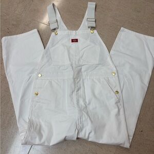 White Dickies Overalls 32x30 – Classic Workwear Style